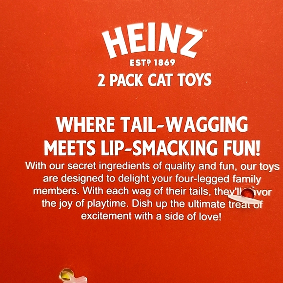 New Listing!! Brand New G MASON GROUP HEINZ Cat Toy-2CT. - Picture 3 of 4